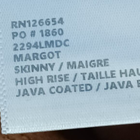 L'AGENCE MARGOT High Rise Skinny Java Coated Jeans. 25 - Picture 12 of 14